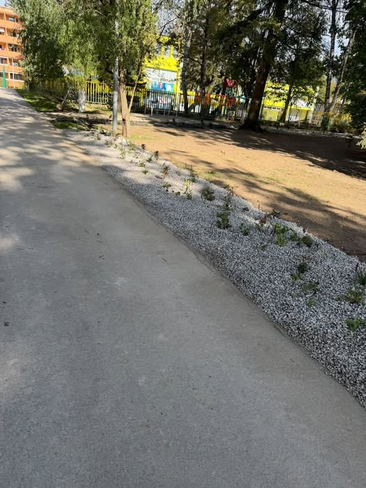 štrk na Čajakovej ulici v Žiline